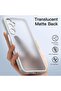 Matte Case for Samsung Galaxy A16 5G/4G 6.7-inch, Frosted Translucent Back (Light Gray) - 4