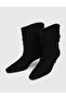 Playa Genuine Suede Leather Black Women's Heeled Boots - 2