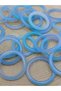 Agate Stone Thin Band Ring – Turquoise Variegated – 3mm Thickness (59972) - Price Is for 1 Piece Ring - 2
