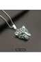 Silver Color Hip Hop Leopard Necklace Unisex - 3