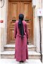 Shoulder Pleated Silk Suede Dress - 5