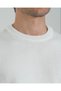 Italian Style S Slim Fit Men's Crew Neck Knitwear Sweater Ecru T13119 - 2