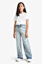 90's Wide Leg Wide Leg School Blue Girl's Jean Pants F7540A8/Nm39 - 3