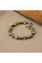 Double Color Tone Gothic Style Stainless Steel Wisteria Bracelet Unisex - 2