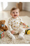 100% Cotton 3-Piece Comfort Romper Set with Heart, Cherry, and Bee Patterns, Without Booties/With Snap Fasteners - 2