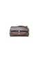 Very Stylish Knitted Patterned Bag with Handles and Long Straps, a Great Bag in Knitted Brown - 5