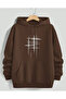 Printed Detail Hooded Sweatshirt
