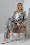 Women's Leopard Sequined Stylish Trousers 2449-Thl - 3