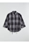 Plaid Oversize Women's Shirt - 7
