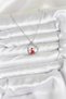 Silver Steel Chain Christmas Style Women's Necklace for Elegant Necks