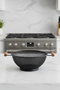 Black Metal Mesh Strainer with Wooden Handle |   Vegetable and Fruit Washing and Serving Basket Presentation Tray 22 cm