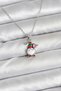 Silver Steel Chain Christmas Theme Women's Necklace for Elegant Necks - 2