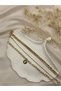 Gold Color Letter Detailed 3-Piece Women's Bracelet Set – Stylish Modern Chain Combination Jewelry - 3