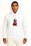 Hooded New Year's Day Dog Chest Printed Unisex Sweatshirt