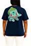 قصة فضفاضة تي شيرت Bulbasaur Wikia للجنسين بتصميم الجيب والظهر - 4