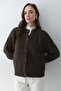 Brown Melange 5 Button Cardigan - 251061 - 3