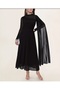 Black Tulle Detailed Stylish Evening Evening Dress Women Long Dress S-M-L-Xl-2Xl-3Xl - 2