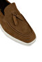 Men's Genuine Suede Tan Color Loafer Shoes - 5