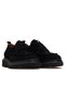 Men's genuine leather casual daily shoes 25k ykm-54083 m black nubuck - 5