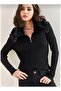 Knit Sweater with Fur Collar Detail - 2