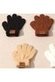 Children's Unisex Knitwear Knitted Gloves (Dark Beige) 0-24 Months - 3