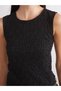 Özmarka New Season Crew Neck Textured Women's Tank Top - 3