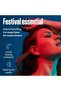 Hearing Protection PartyPlug Music Earplugs - Noise Reduction for Concerts, Parties & Festivals - Hypoallergenic, Reusable, Transparent - 2