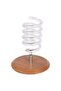 Brown Wood-Pattern Marble Base Hair Dryer Holder
