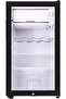95L Glass Door Compact Beverage Cooler Fridge with Semi Freezer & Key Lock Compressor Cooling - 4