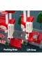 Fire Rescue Parking Garage Playset for Kids 3 Layer Sliding Track with Lights & Sound - 6