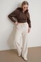 4785 women's premium modal palazzo flowy wide leg pants natural - 2