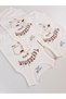 3-Pack 100% Organic Cotton Corded Fabric Combed Cotton Auntie's Little Lamb Baby Bodysuit - 6