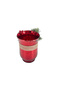 Decorated Glass Candle Holder Red 15cm - 3