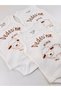 3-Piece 100% Organic Cotton Corded Fabric Combed Cotton Grandfather's Little Lamb Baby Bodysuit - 3