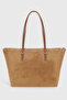 Suede Tan Shopper Bag 217 - 4