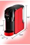3-in-1 Multi Capsule Coffee Machine ME-CEM301 (Red) 0.6L 19 Bar 1450W - 2
