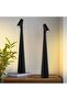 Rechargeable Cordless Desk Lamp – Aluminum Alloy Portable Lamp, Warm 3000K, Black - 2