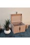 Wooden Arched Chest Raw Hobby Painting Lockable Storage Box - 5