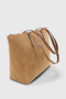 Suede Tan Shopper Bag 217 - 2