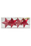 Hanging Stars Red 8cm 4Pcs/Box - 3