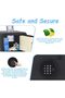 Piggy Bank Safe with Digital Password and Key Lock (18x24x16cm) - Black - 3