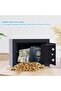 Mini Safe Box with Digital and Key Lock (Upgraded) RB17EL, Black - 3