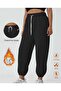 Women's Winter Fleece-Lined Leg Elasticated Quality Loose Sweatpants - 2