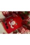 Santa Claus Patterned Red Christmas Tree Skirt / 106 cm Diameter Christmas Decoration