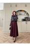 Premium Quality Scuba Fabric Design Loose Long Skirt - 2