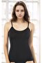 Women's Black 2-Pack Modal Cotton String Strap Tank Top - Soft & Stretchy Texture - 2