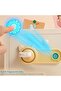 Fingerprint Piggy Bank Safe with Fingerprint & Key Lock (Blue) - 5