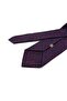 Burgundy - Navy Blue Square Pattern Classic Tie with Handkerchief Kk13333 - 3