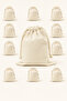 10 Pcs Drawstring Raw Cloth American Fabric Shoe Storage Pouch-Bag Organizer-Organizer - 5