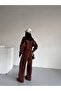 Women's Compak Combed Cotton 3-Thread Inner Ş Fleece-Lined Intermediate B Piped Double Tracksuit Set - 3